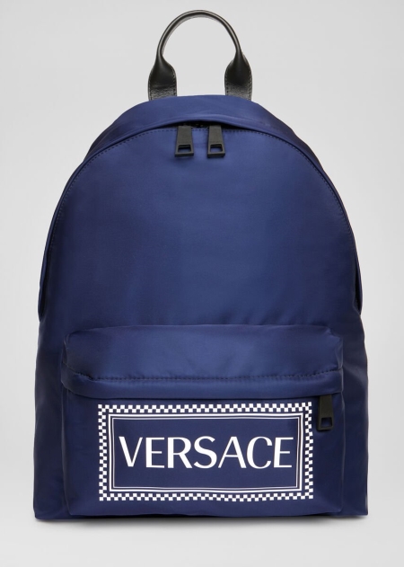 Versace 90s Vintage Logo Ryggsäck Herr - 240931SUK